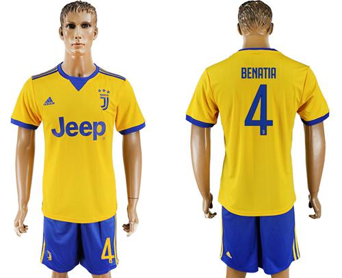 Juventus #4 Benatia Away Soccer Club Jersey